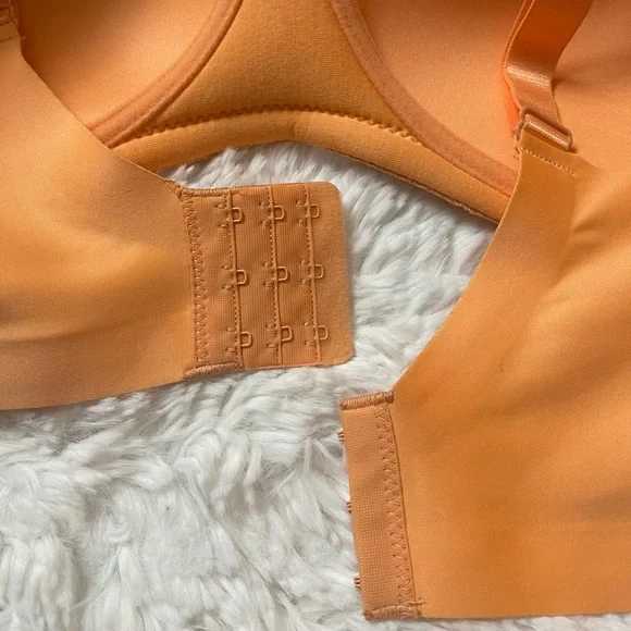 Ashley Stewart Lace Side Smoothing Wireless Bra Papaya 38D - Picture 13 of 16